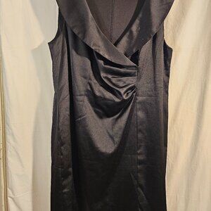 jessica london 4X black satin dress excellent preowned condition